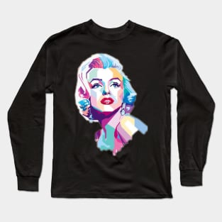 Marilyn Monroe Mosaic Art Long Sleeve T-Shirt